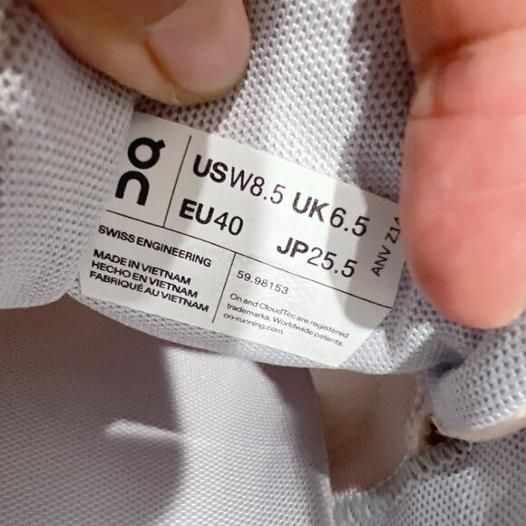 ON Cloud 5 Running Shoes Sneaker Shell/ White Pink Womens Size US 8.5 - Picture 12 of 12